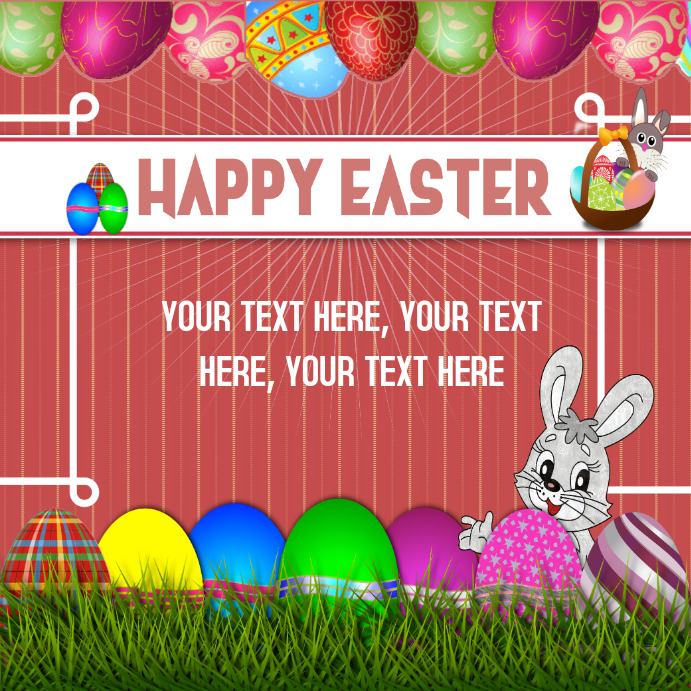 EASTER Card Template PosterMyWall