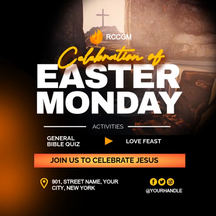 Easter celebration Pos Instagram template