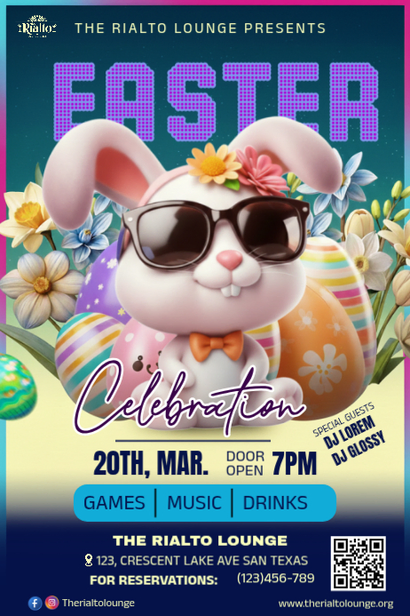 Easter Programme Poster Easter Celebration Poster Template | PosterMyWall
