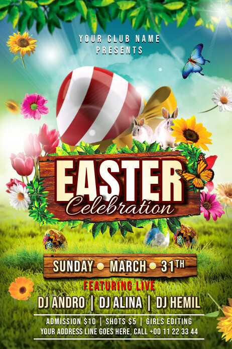 Easter Celebration Poster Template | PosterMyWall