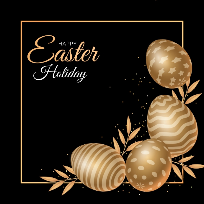 easter celebrations Quadrado (1:1) template