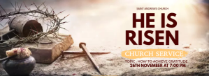 easter church, Praise and Worship, revival Copertina Facebook template