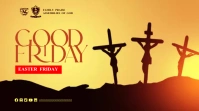 Easter Church Banner Digital Display (16:9) template