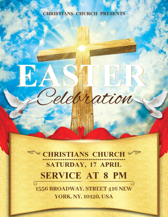 Copy of Easter Church | PosterMyWall