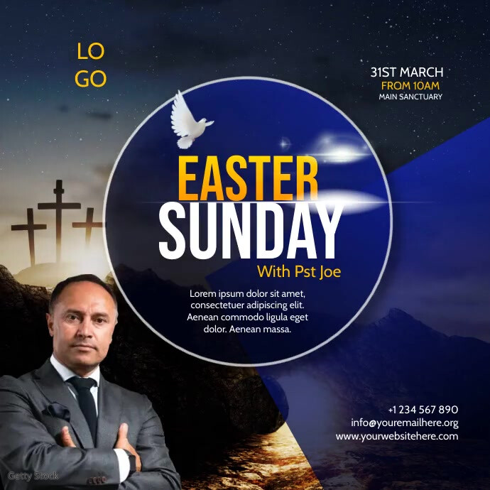 Copy of Easter Church | PosterMyWall