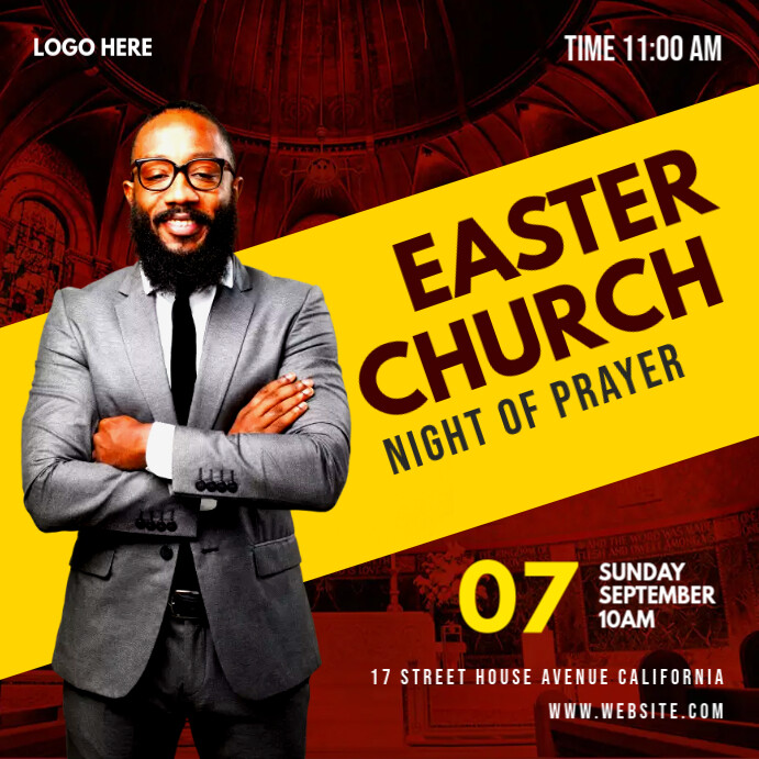 Copy of Easter Church | PosterMyWall
