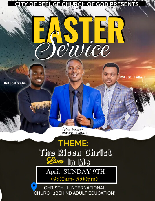 Copy of Easter church | PosterMyWall