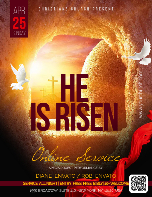 Copy of Easter Church Flyer | PosterMyWall