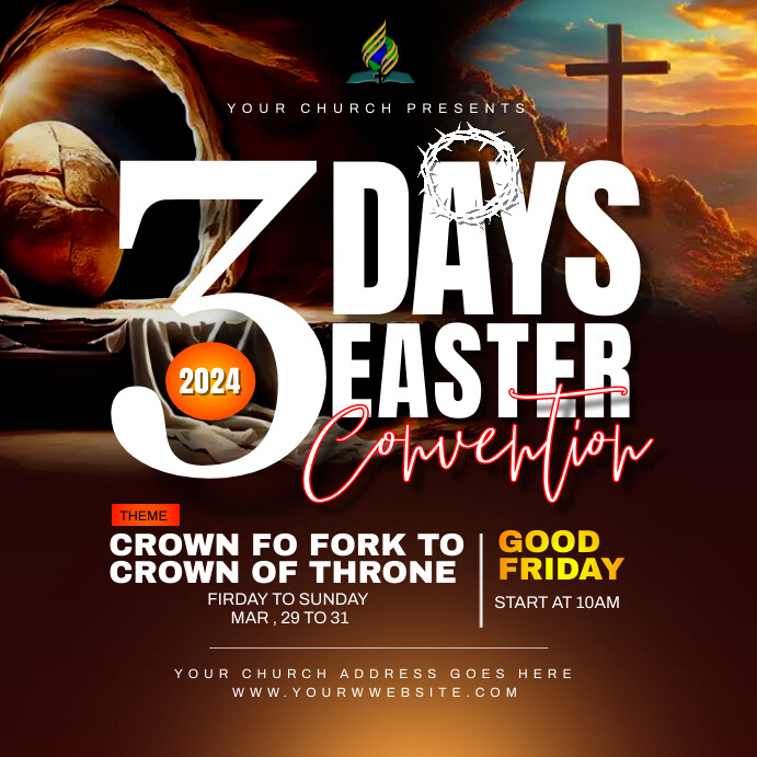 EASTER CHURCH FLYER Template PosterMyWall EASTER CHURCH FLYER Template PosterMyWall