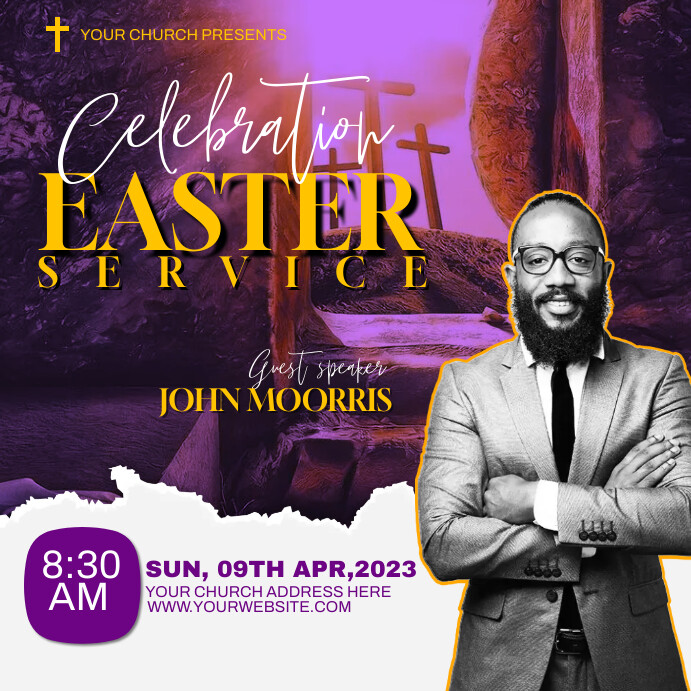 EASTER CHURCH FLYER Template | PosterMyWall