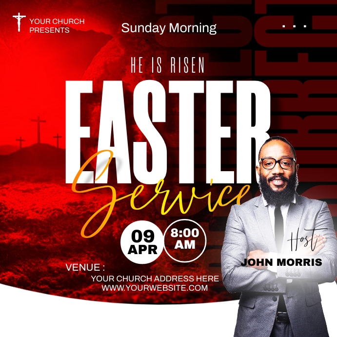 EASTER CHURCH FLYER Template PosterMyWall EASTER CHURCH FLYER Template PosterMyWall