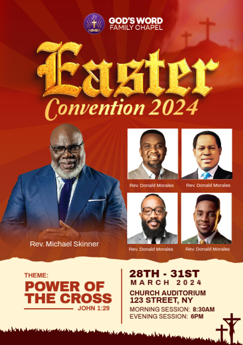 Copy of easter church flyer | PosterMyWall