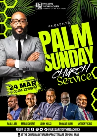 Easter Church Flyer Template A2