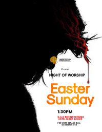 EASTER CHURCH PROGRAM Template | PosterMyWall