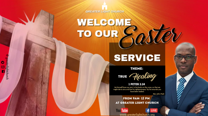 Easter Church Service Template | PosterMyWall