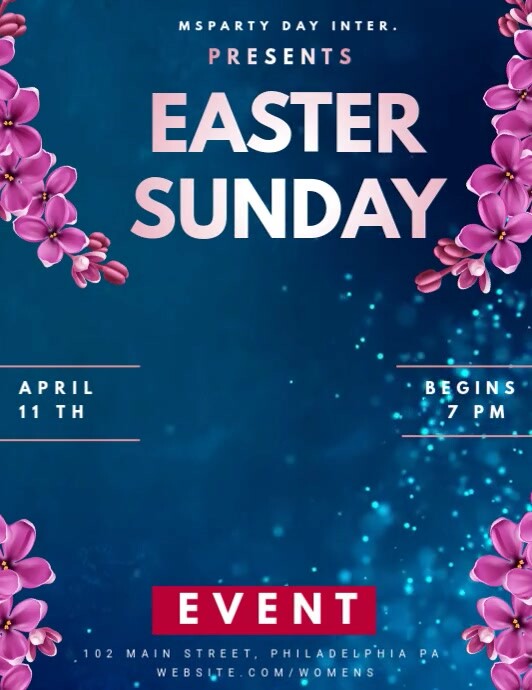 Copy of easter church service | PosterMyWall