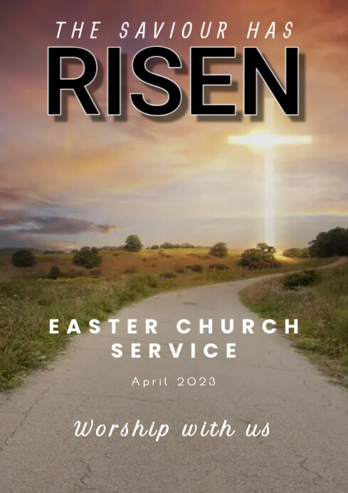 easter church service template | PosterMyWall