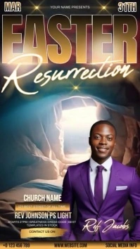 easter church sunday Instagram Story template