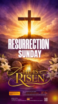 easter church week schedule Instagram Story template