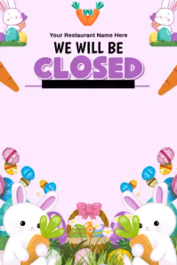 Lilla Easter Celebration Poster Template