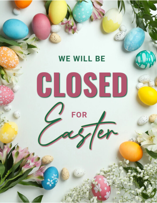 Easter closed template | PosterMyWall