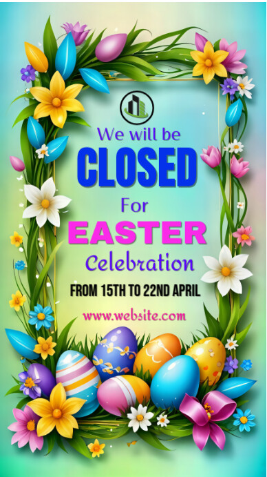 Copy of Easter Closure Announcement | PosterMyWall