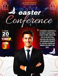 Easter Conference Flyer Volante (Carta US) template