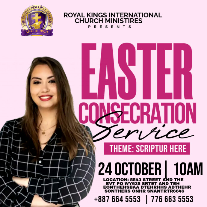Copy of easter consecration | PosterMyWall