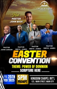 easter convention Half Page Wide template