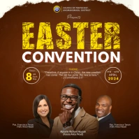 Easter Convention Event Poster Template Square (1:1)