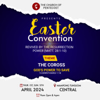 Easter Programme Poster Easter Convention Event Poster Template | PosterMyWall