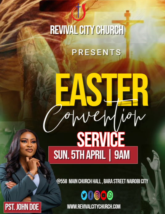 Copy of Easter convention service | PosterMyWall