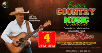Easter Country Music Concert Facebook Shared Image template
