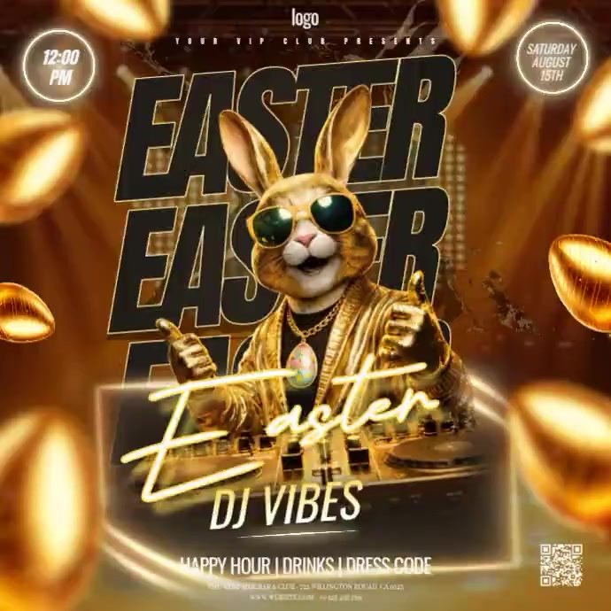 easter dance party night Template | PosterMyWall