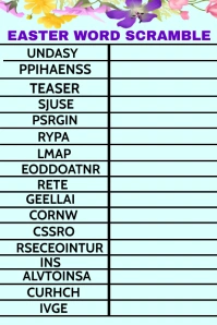 Easter Day game design template Pinterest Graphic