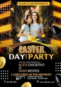 easter day party A3 template
