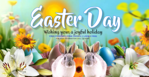Easter day poster Изображение, которым поделились на Facebook template