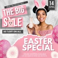 Pink Special Sale Easter Video Instagram na Post template