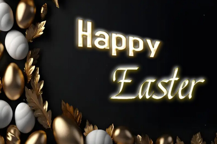 Easter day template Poster