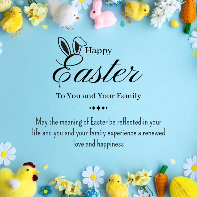 Basic Easter Post Easter Template | PosterMyWall