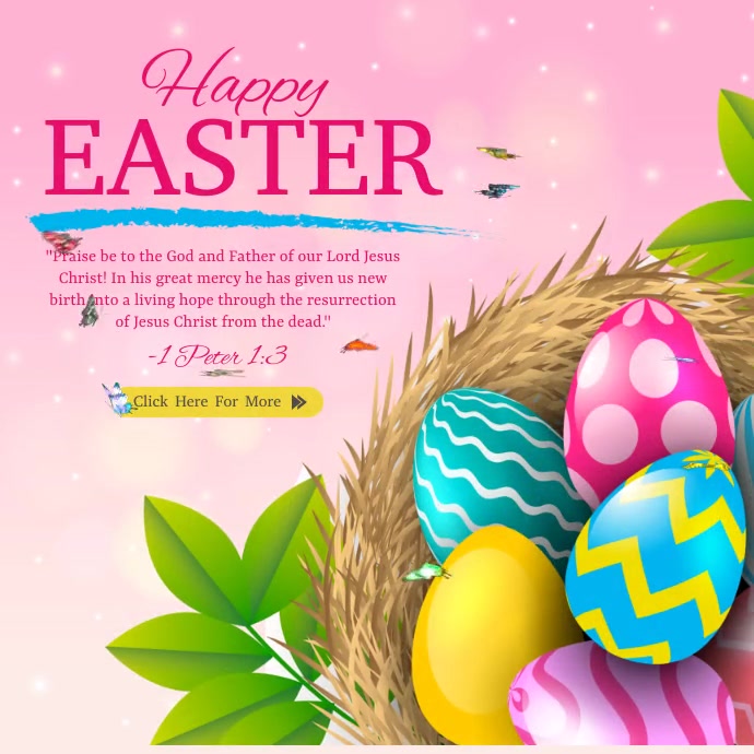 Easter Instagram na Post template
