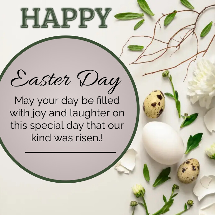 Basic Easter Post Easter Template | PosterMyWall