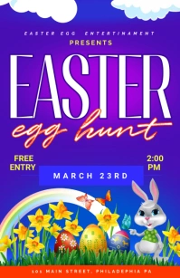 Easter Tabloid template