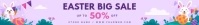 easter Banner para Etsy template
