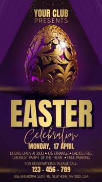 Easter Digital Display (9:16) template