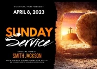 Easter Carte postale template