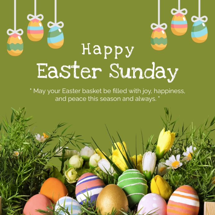 Basic Easter Post Easter Template | PosterMyWall