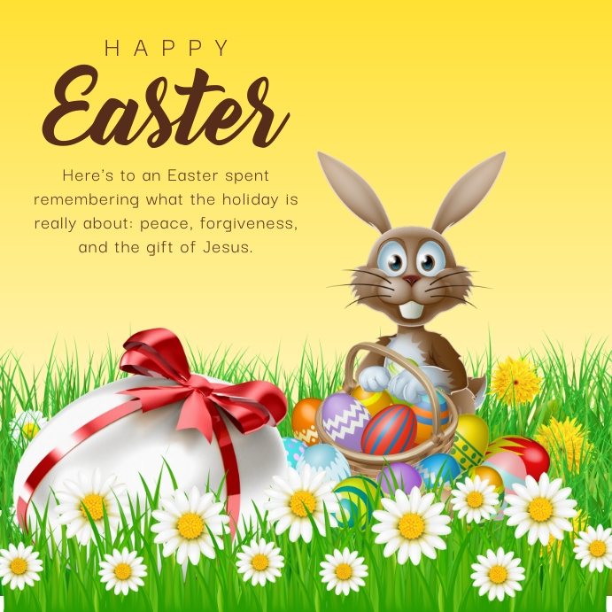 Basic Easter Post easter Template | PosterMyWall
