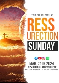 Easter A4 template