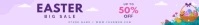 easter Banner para Etsy template